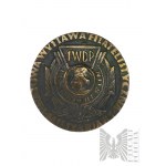 PRL, 1983. - Médaille 65 ans de mouvement philatélique - Kielce 1918-1983 - Exposition philatélique nationale Miltaria '83.