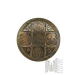 PRL, Varsovie, 1966 ( ?) - Médaille commémorative Monnaie de Varsovie, 1000 ans de christianisme 1966