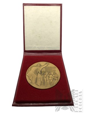 PRL, 1988 r. - Medal 45. Rocznica Ludowego Wojska Polskiego1943-1988 / Bitwa pod Lenino 12-13 X 1943 - Projekt Andrzej Nowakowski