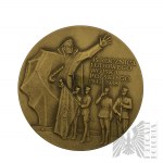 République populaire de Pologne, 1988. - Médaille du 45e anniversaire de l'Armée populaire de Pologne1943-1988 / Bataille de Lenino 12-13 X 1943 - Dessinée par Andrzej Nowakowski.