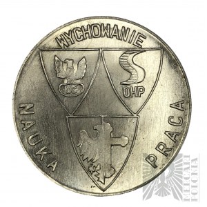 Medaglia Sede Provinciale del Corpo Volontario del Lavoro Opole / Educazione, Scienza, Lavoro - Alluminio
