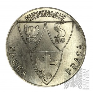 Medaille Provinzhauptquartier des Freiwilligen Arbeitskorps Opole / Bildung, Wissenschaft, Arbeit - Aluminium