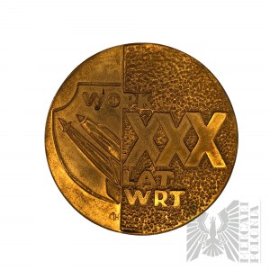 PRL, 1980 r. - Medal XXX Lat Wojsk Obrony Powietrznej Kraju, Wojska Radiotechniczne 1950-1980 - Projekt Marek Lipiński (?), Sygnatura CJH