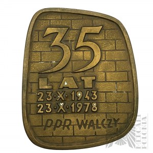 PRL, 1978 r. - Medal Mennica Warszawska, 35 Lat Polskiej Partii Robotniczej 23 X 1943 - 23 X 1978 “PPR Walczy” / Batalion Armii Ludowej Im. Czwartaków 1943-1945