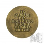 Volksrepublik Polen, 1979. - Medaille für 60 Jahre Polnisches Olympisches Komitee / Für Verdienste um die polnische olympische Bewegung - Entwurf von Stefan Bernaciński.