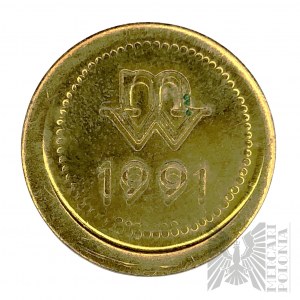 Polen, Warschau, 1991. - Medaille Token 225. Jahrestag der Warschauer Münze, 1766-1991