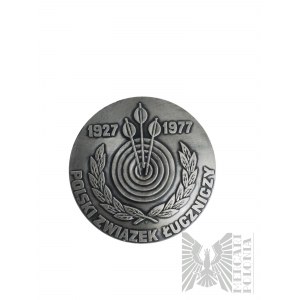 Poľská ľudová republika, 1977. - Varšavská mincovňa, medaila Za zásluhy o rozvoj lukostreľby / Poľský lukostrelecký zväz 1927-1977