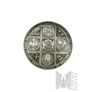 PRL, Varšava, 1966 (?) - Pamětní medaile Mincovna Varšava, 1000 let křesťanství 1966