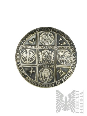 PRL, Varsavia, 1966 (?) - Medaglia commemorativa Zecca di Varsavia, 1000 anni di cristianesimo 1966