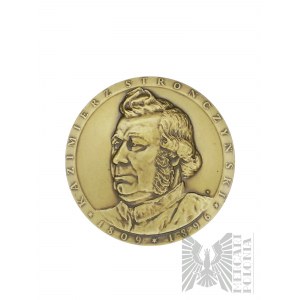 PRL, Varsovie, 1986. - Médaille de la Monnaie de Varsovie, Kazimierz Stronczyński 1809-1896 - XXVe ANNÉES de la section numismatique de Łódź - Dessin de Grzegorz Kowalski.