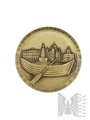 PRL, Warschau, 1986. - Medaille der Warschauer Münze, Kazimierz Stronczyński 1809-1896 - XXV JAHRE der Numismatischen Abteilung in Łódź - Entwurf von Grzegorz Kowalski.