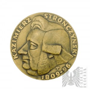 PRL, Warschau, 1968. - Medaille Kazimierz Stronczyński 1809-96, Schöpfer der Systematik der Piastenmünzen - Entwurf von Maciej Szańkowski