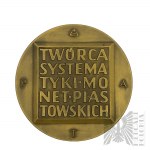 PRL, Warszawa,1968 r. - Medal Kazimierz Stronczyński 1809-96, Twórca Systematyki Monet Piastowskich - Projekt Maciej Szańkowski