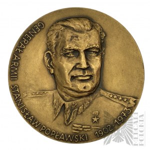PRL, 1985 r. - Medal Generał Stanisław Popławski 1902-1973 / Centrum Doskonalenia Oficerów Wojska Polskiego im. Stanisława Popławskiego