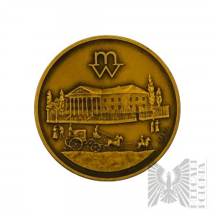 Polska, Warszawa - Medal Żeton Mennica Warszawska, Upamiętnienie Reformy Monetarnej Stanisława Augusta - Gmach Mennicy Warszawskiej / Monogram Stanisław August Poniatowski 1766