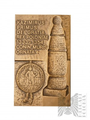 Poland, Warsaw, 2003. - Medal Poster VI General Meeting of the Polish Numismatic Society Konin V 2003 - 710 Years of Konin 1293-2003 - Design by Janin Chrucilska, Robert Kotowicz.