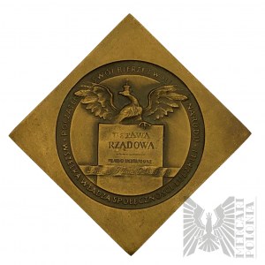 République populaire de Pologne, 1981. - Médaille commémorative de Klip Résolution de la Constitution du 3 mai - Dessin d'Anna Jarnuszkiewicz