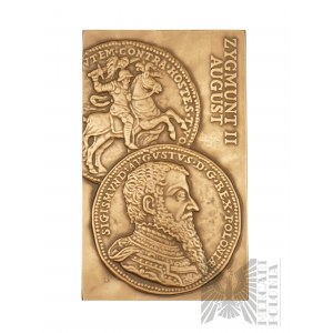 Pologne, 1995. - Médaille Plakieta V Walne Zjazd Delegatów Oddziałów PTN Augustów V 2001 / Sigismond II August 1346-1364 - Projet Andrzej et Roussana Nowakowscy