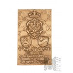 Poland, 1995. - Medal Plakieta V Walne Zjazd Delegatów Oddziałów PTN Augustów V 2001 / Sigismund II August 1346-1364 - Design by Andrzej and Roussana Nowakowscy.