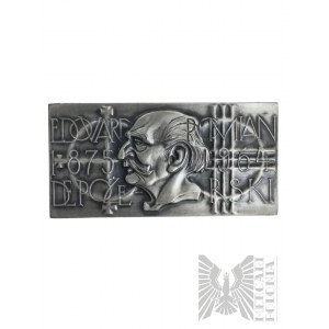 République populaire de Pologne, 1975. - Médaille Edouard Pomian de Pożerski 1875-1964 / Armoiries Pomian Materiam Superabat Opus