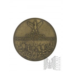 Volksrepublik Polen, 1980 - Medaille zum 150. Jahrestag des Novemberaufstandes 1980, PTAiN-Zweigstelle Warschau - Entwurf von Marek Lipowski