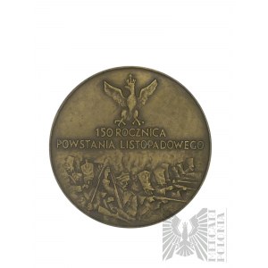 PRL, 1980. - Medal of the 150th Anniversary of the November Uprising 1980, PTAiN Warsaw Branch - Design by Marek Lipowski.