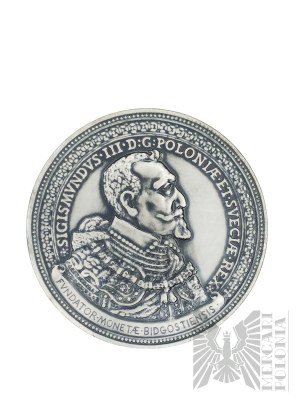 PRL, Varsovie, 1985. - Monnaie de Varsovie, médaille à l'occasion du 50e anniversaire de la section de Bydgoszcz de la PTAiN, Zygmunt III Waza - Dessin de Stanisława Wątróbska.