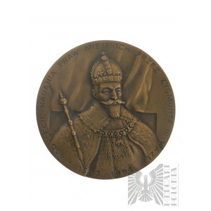 Pamätná medaila Tarnobrzeg - 400. výročie udelenia mestských práv Žigmundom III.