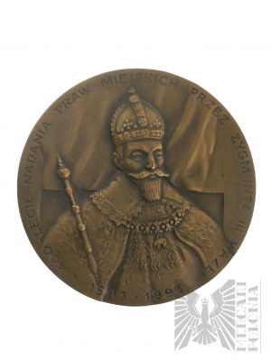 Tarnobrzeg Gedenkmedaille - 400. Jahrestag der Verleihung der Stadtrechte durch Sigismund III. Vasa