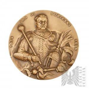 Polen, 2001. - Medaille aus der Königlichen Serie der Koszaliner Abteilung des PTN, Jan III Sobieski / Kapuzinerkirche Warschau - Entwurf von Ewa Olszewska-Borys
