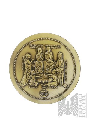 PRL, Warszawa,1985 r. - Medal z Serii Królewskiej PTAiN, Henryk Brodaty - Projekt Witold Korski