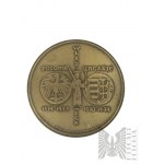 PRL, Varsovie, 1983. - Monnaie de Varsovie, médaille de la série royale du PTAiN, Wladyslaw Warneńczyk - Dessin de Witold Korski.
