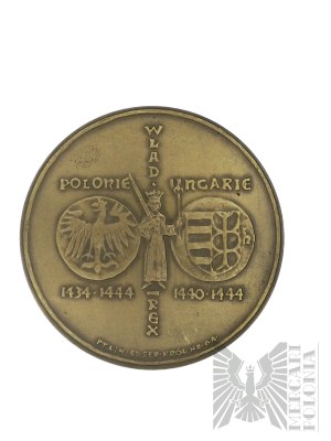 PRL, Varsovie, 1983. - Monnaie de Varsovie, médaille de la série royale du PTAiN, Wladyslaw Warneńczyk - Dessin de Witold Korski.