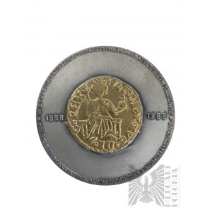 PRL, 1988. - Médaille pour le 100e anniversaire de la Société numismatique de Cracovie 1988, dessin de Witold Korski