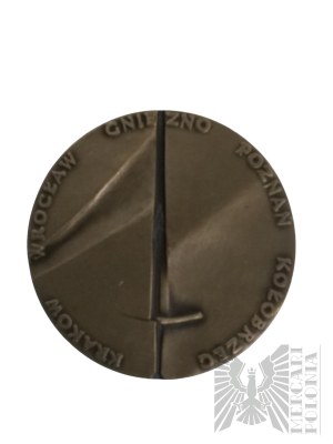 Poľsko, 1990 - Medaila z kráľovskej série košickej pobočky PTAiN Boleslava I Chrobrého - návrh Ewa Olszewska-Borys