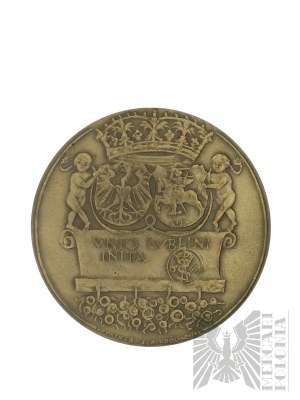 PRL, Warszawa, 1980 r. - Mennica Warszawska, Medal z Serii Królewskiej PTAiN, Zygmunt August - Projekt Witold Korski