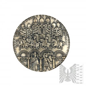 PRL, Warschau, 1972. - Münze Warschau, Medaille aus der königlichen Serie des PTAiN Bolesław Śmiały - Entwurf von Witold Korski.