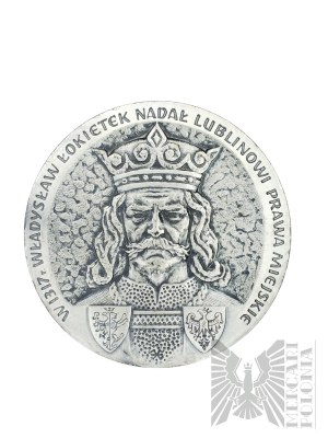 People's Republic of Poland - Commemorative Medal City of Lublin Decorated with the Cross of Grunwald 1st Class 1954, Wladyslaw Lokietek - Design by Edwar Gorol
