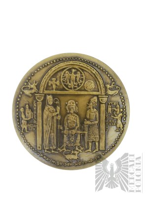 PRL, Warsaw, 1977. - Warsaw Mint Medal, Medal from the Royal Series of the PTAiN - Casimir the Great - Design by Witold Korski.