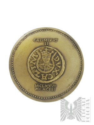 PRL, Varšava, 1977. - Varšavská mincovňa, medaila z kráľovskej série PTAiN - Kazimierz Veľký - návrh Witold Korski.