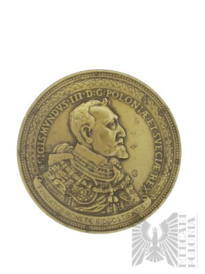 PRL, 1985 r. - Medal z Okazji 50-Lecia Bydgoskiego Oddziału PTAiN, Zygmunt III Waza - Projekt Stanisława Wątróbska