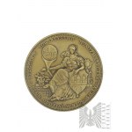 PRL, 1985. - Medaille anlässlich des 50. Jahrestages der Niederlassung der PTAiN in Bydgoszcz, Sigismund III Vasa - Entwurf von Stanisława Wątróbska