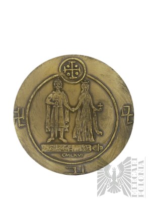 PRL, Warszawa, 1978 r. - Medal Mennica Warszawska, Medal z Serii Królewskiej PTAiN, Mieszko I - Projekt Witold Korski