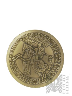 PRL, Warszawa, 1983 r. - Mennica Warszawska, Medal z Serii Królewskiej PTAiN Wacław II Czeski - Projekt Witold Korski