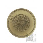PRL, Varsovie, 1983. - Monnaie de Varsovie, médaille de la série royale du PTAiN Venceslas II le Bohémien - Dessin de Witold Korski.