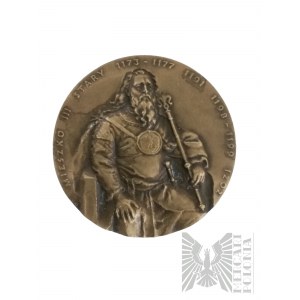 Poland, 1990- Medal from the Royal Series of the Koszalin Branch of the PTAiN Mieszko III the Old- Design by Ewa Olszewska-Borys.