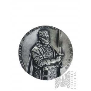 Polen, 1990 - Medaille aus der königlichen Serie der Abteilung Koszalin der PTAiN Kazimierz II Sprawiedliwy - Entwurf von Ewa Olszewska-Borys