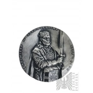 Pologne, 1990 - Médaille de la série royale de la branche de Koszalin du PTAiN Kazimierz II Sprawiedliwy - Dessinée par Ewa Olszewska-Borys