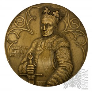 Polská lidová republika, 1988. - Medaile Wladyslaw Jagiello 1386-1434 / Grunwald 1410 - Projekt Andrzej Nowakowski