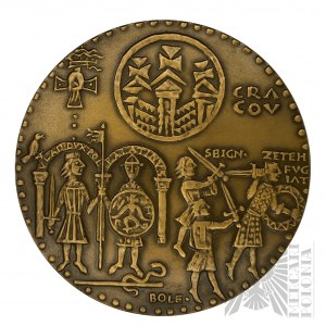 PRL, Varsovie, 1982. - Monnaie de Varsovie, Médaille de la série royale du PTAiN, Władysław Herman - Dessin de Witold Korski.